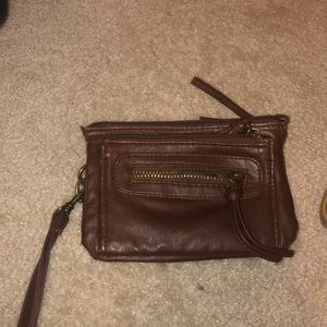Brown wristlet
